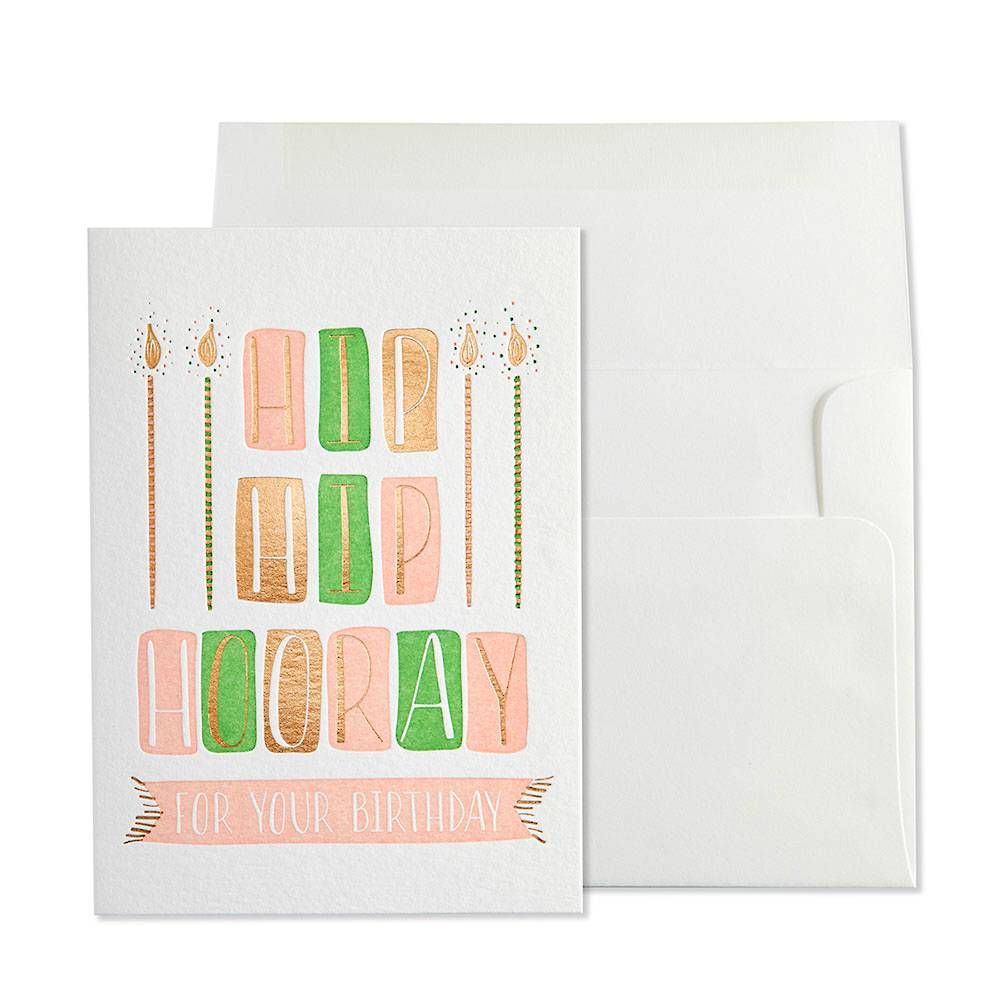 Hip Hip Hooray Birthday Card