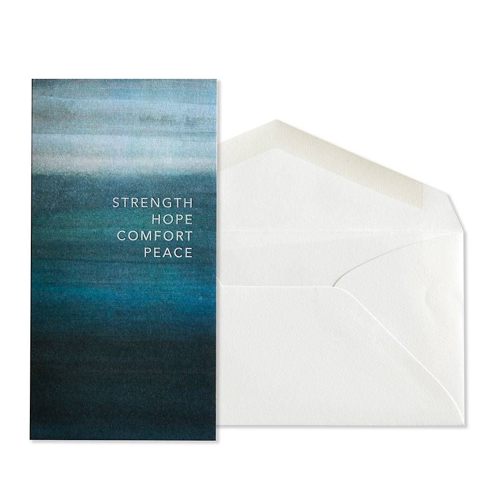 Strength Hope Comfort Peace Sympathy Card