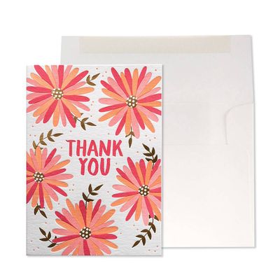 Bright Zesty Daisy Thank You Card