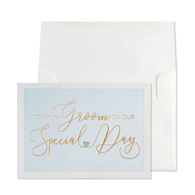 To My Groom Wedding Card