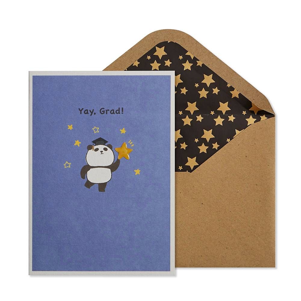 Panda Graduation Card