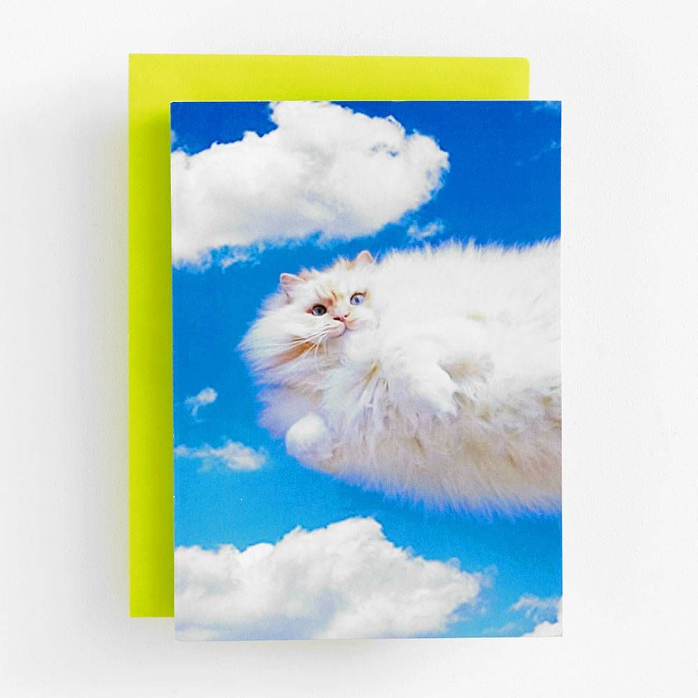 Cat Cloud Birthday Card