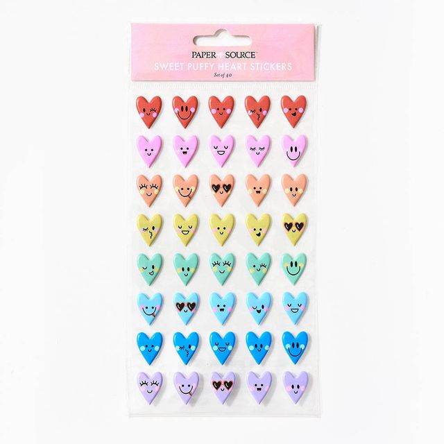 Paper Source Tiny Character Heart Icon Stickers