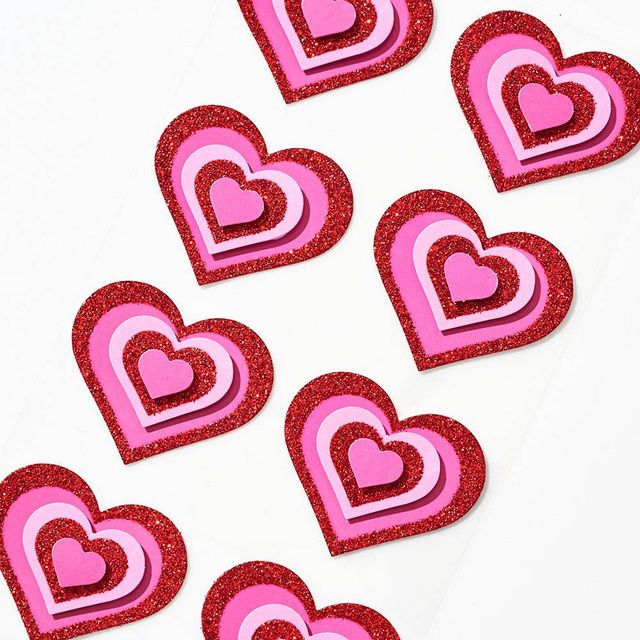 Paper Source Large Gradient Heart Stickers