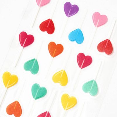 Heart Lollipop Stickers