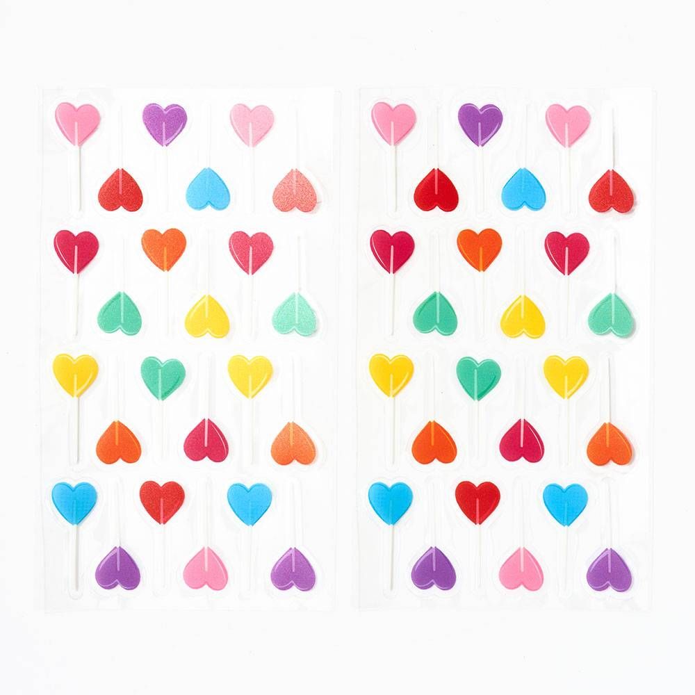 Heart Lollipop Stickers