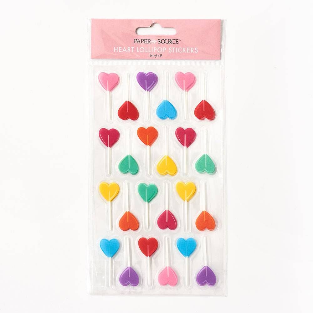 Heart Lollipop Stickers