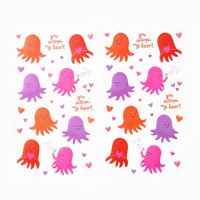 Octopi My Heart Stickers