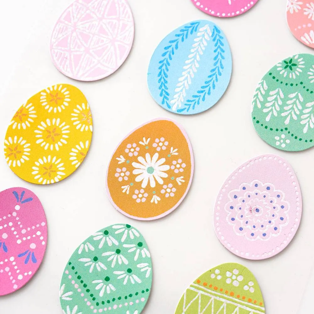 Sparkle Easter Egg Stickers