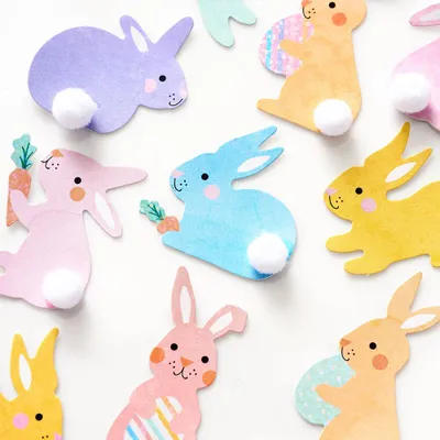 Pom Pom Bunny Stickers