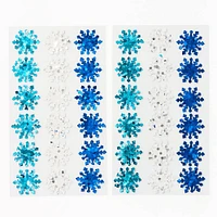 Chunky Glitter Snowflake Stickers