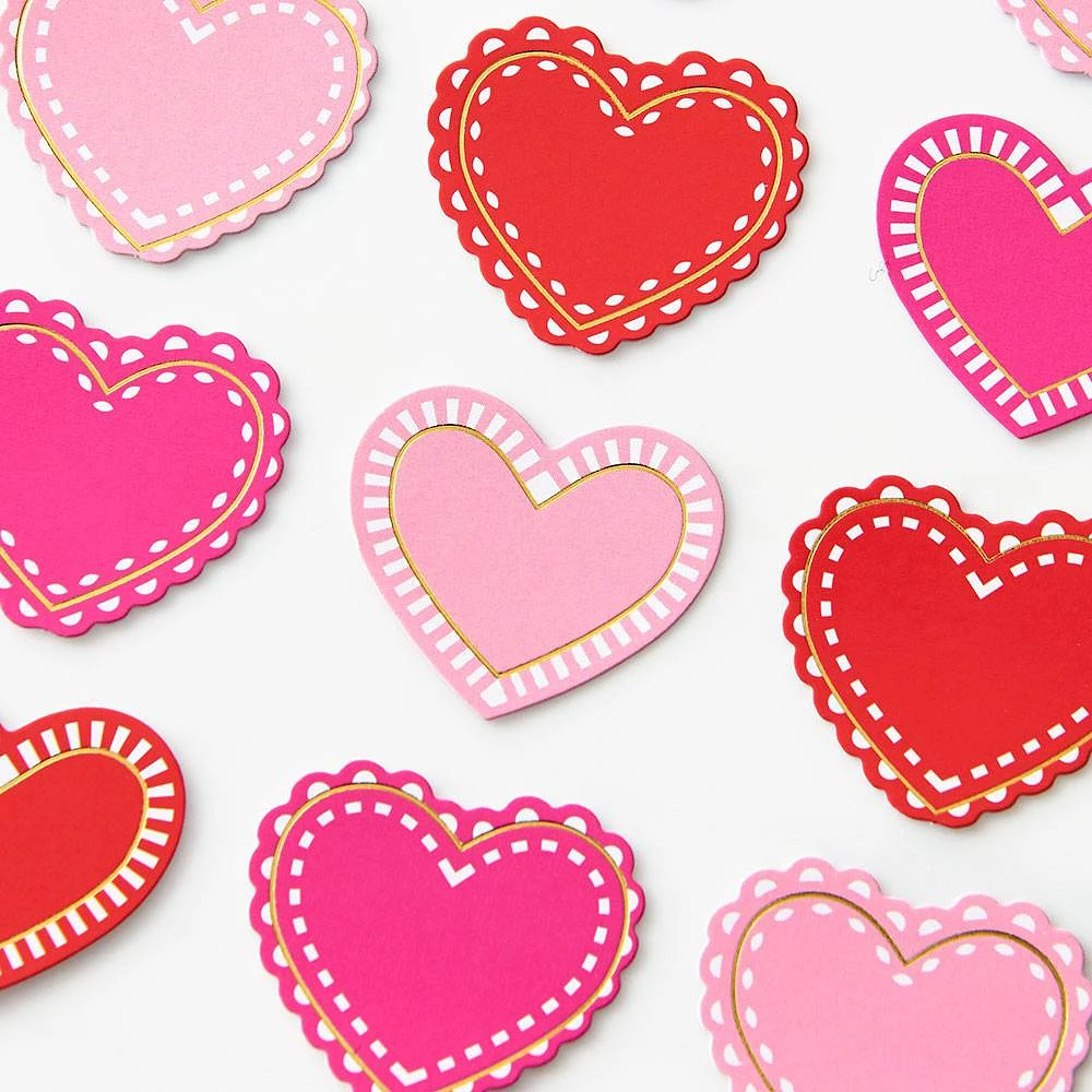 Paper Heart Doily Stickers