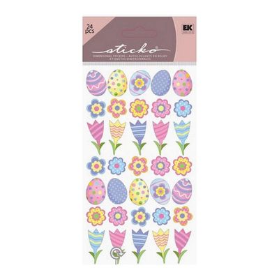 Springtime Egg & Flower Stickers