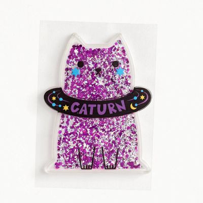 Caturn Floaty Sticker