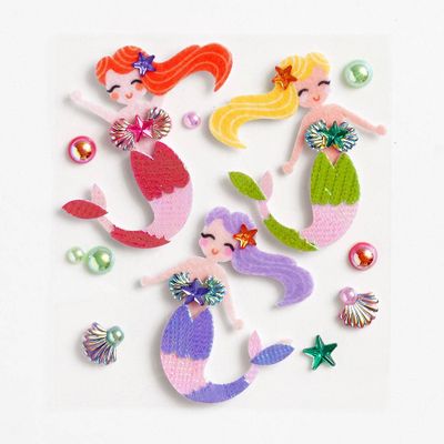 Dimensional Mermaid Stickers