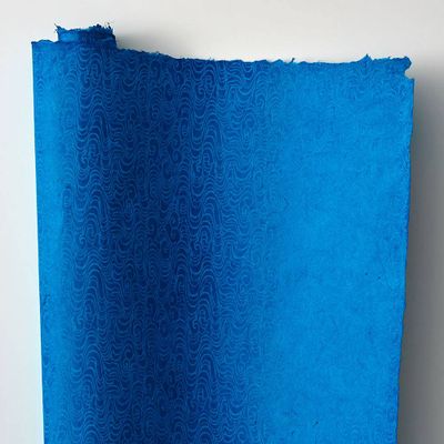 Blue Swirl Handmade Paper