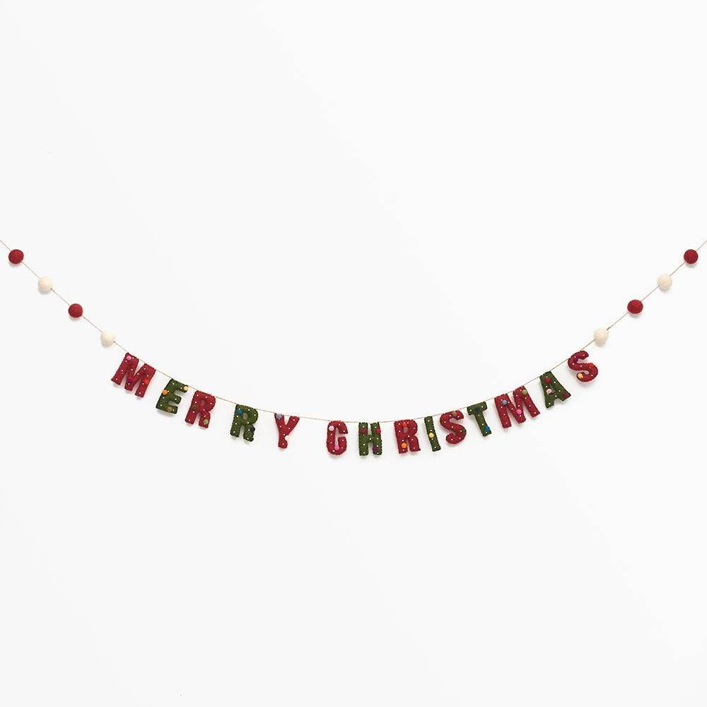 Merry Christmas Felt Garland