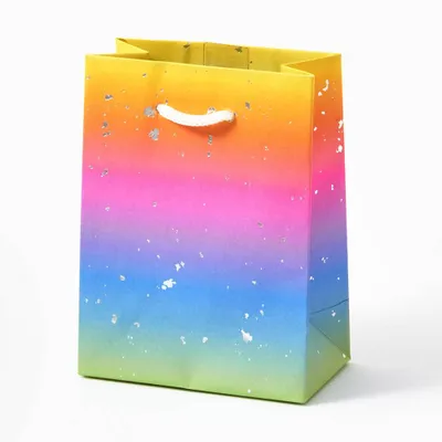 Ombre Rainbow Fleck Small Gift Bag