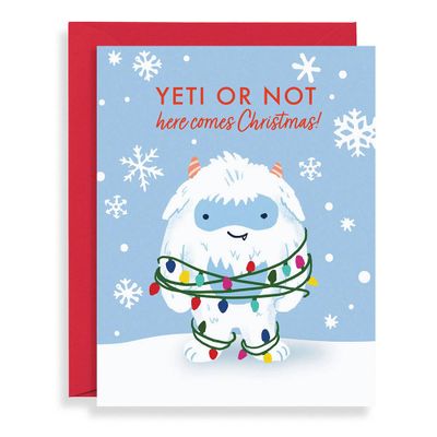 Yeti Or Not Holiday Card