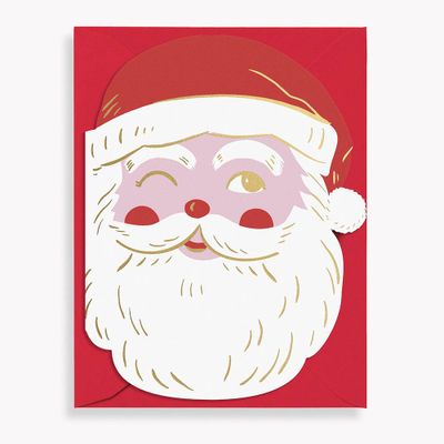 Vintage Santa Christmas Card