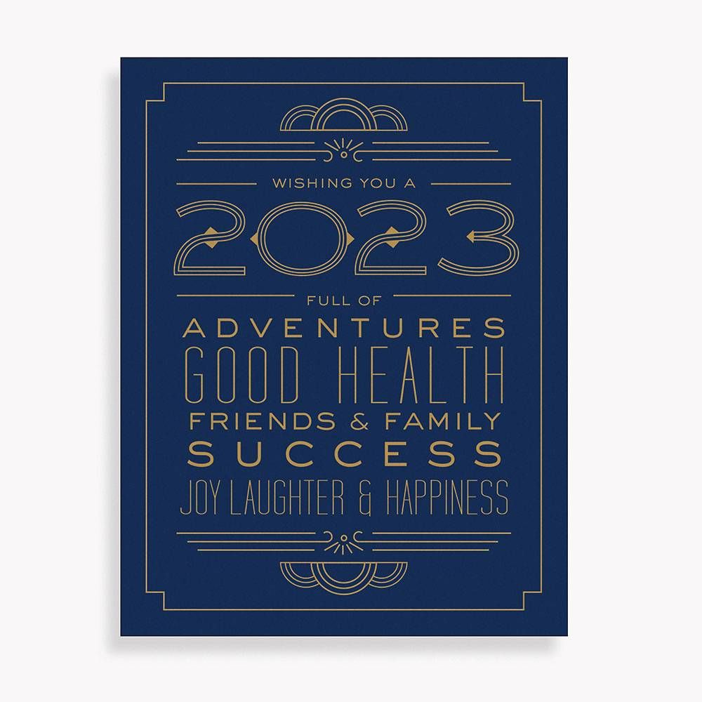 2023 Typography New Year Card