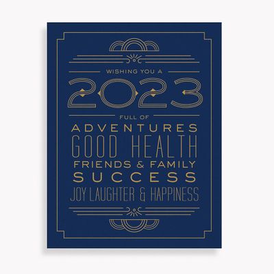 2023 Typography New Year Card