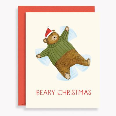 Snow Bear Holiday Card Set