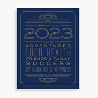 2023 Typography New Year Card Set