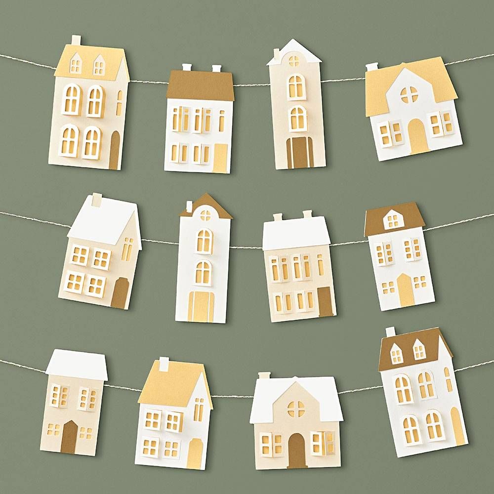 Holiday Houses Garland Craft Kit