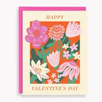 Flower Market Valentine's Day Card