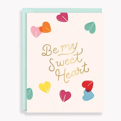 Sweetheart Lollipops Valentine's Day Card