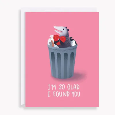 Trash Possum Valentine's Day Card