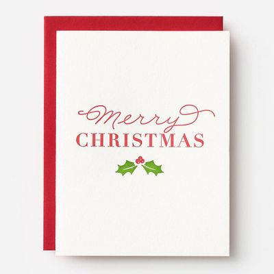 Merry Christmas Holiday Card Set