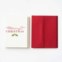 Merry Christmas Holiday Card Set