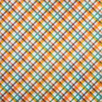 Vibrant Plaid Stone Wrapping Paper