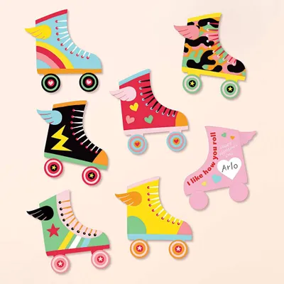 Roller Skate Valentine Card Kit