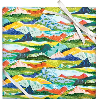 Colorful Mountain Stone Wrapping Paper