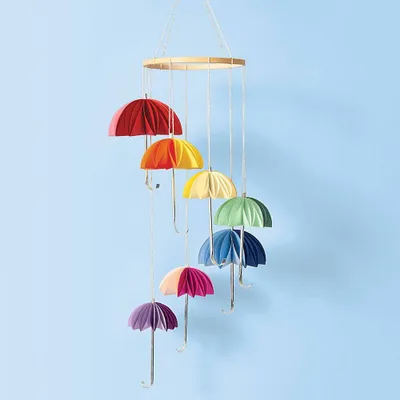 Rainbow Umbrella Mobile Craft Kit