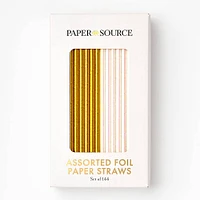 Assorted Foil Paper Straws