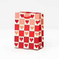 Checkered Heart Gift Bags