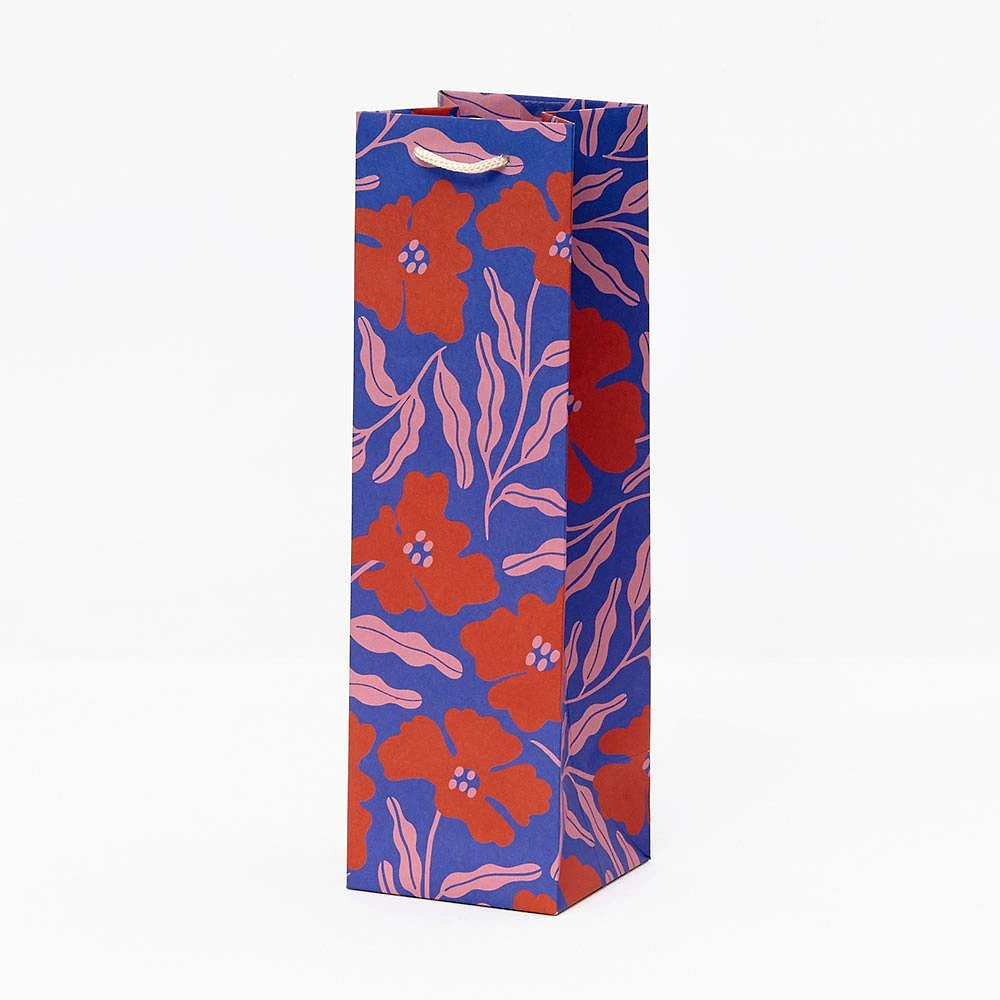 Funky Florals Wine Gift Bag