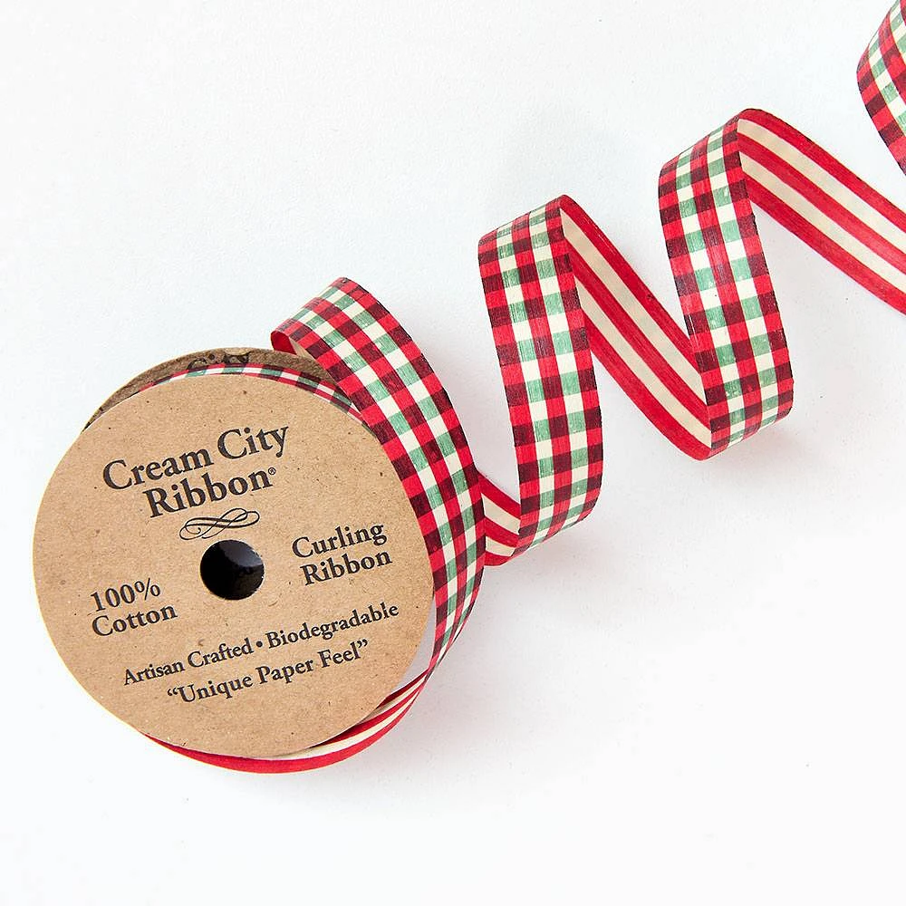 Reversible Gingham Ribbon