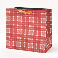 Red & Green Plaid Large Gift Bag