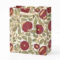 Marigold Glitz Scarlet Block Printed Medium Gift Bag