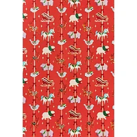 Holiday Carousel Stone Wrapping Paper