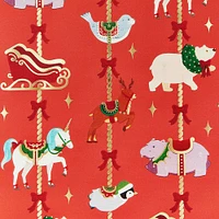 Holiday Carousel Stone Wrapping Paper