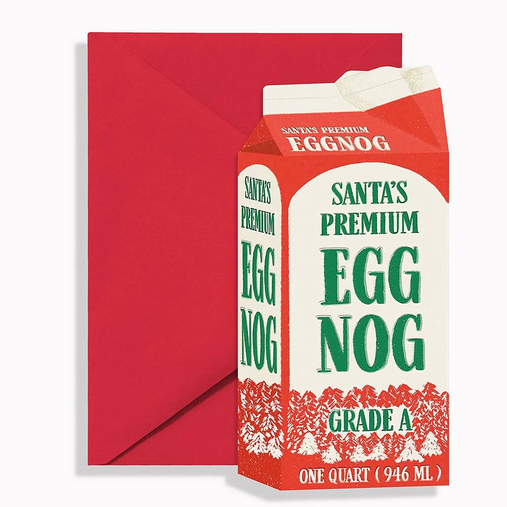 Egg Nog Christmas Card