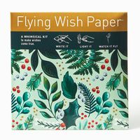 Holly Print Flying Wish Paper