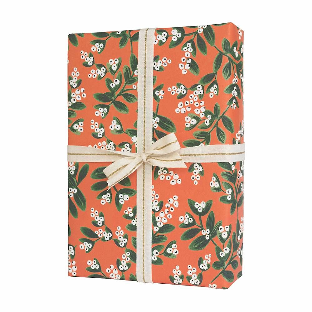 Rifle Paper Co. Mistletoe Flat Wrap