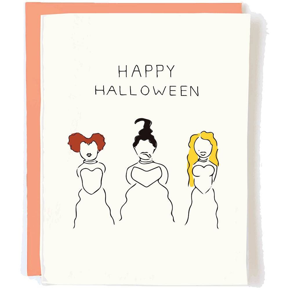 Favorite Witch Sisters Halloween Card